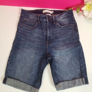 H&M demin wash high rise short jeans